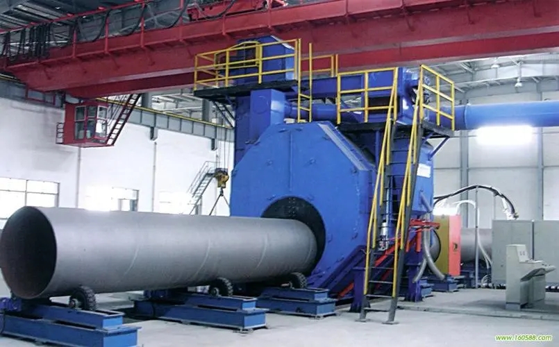 梧州自动环保钢管内壁喷砂机