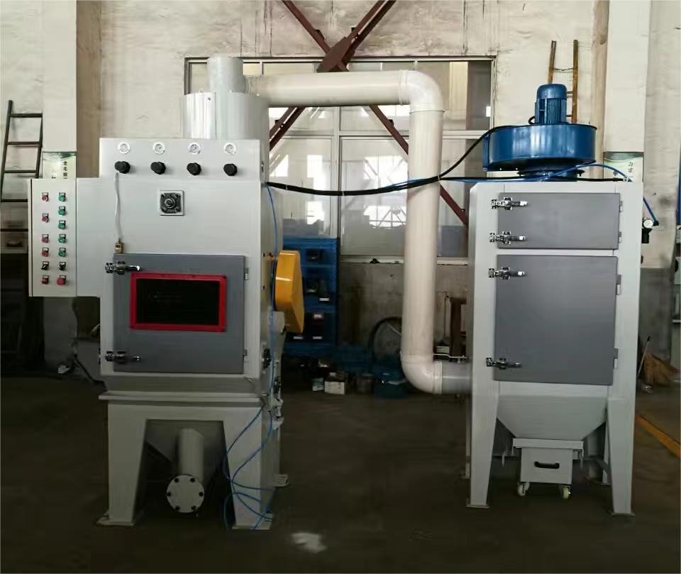 梧州中小型零件履带式自动喷砂机高效清洁省时省力